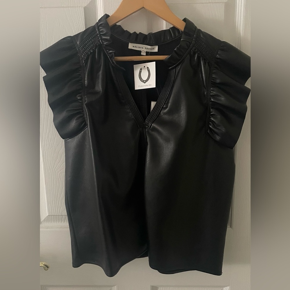 Melissa Nepton Kamila Top in Black size Large